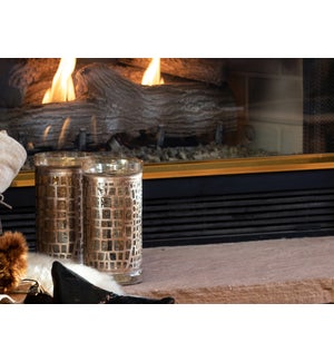 Cowhide Candle Holders